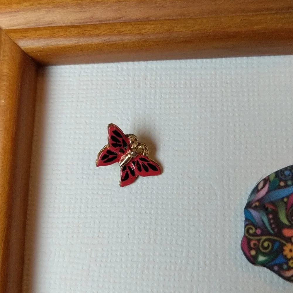 Pug or Bulldog art framed jewelry art jewelry collage mosaic Crossposted Home - Picture 5 of 11